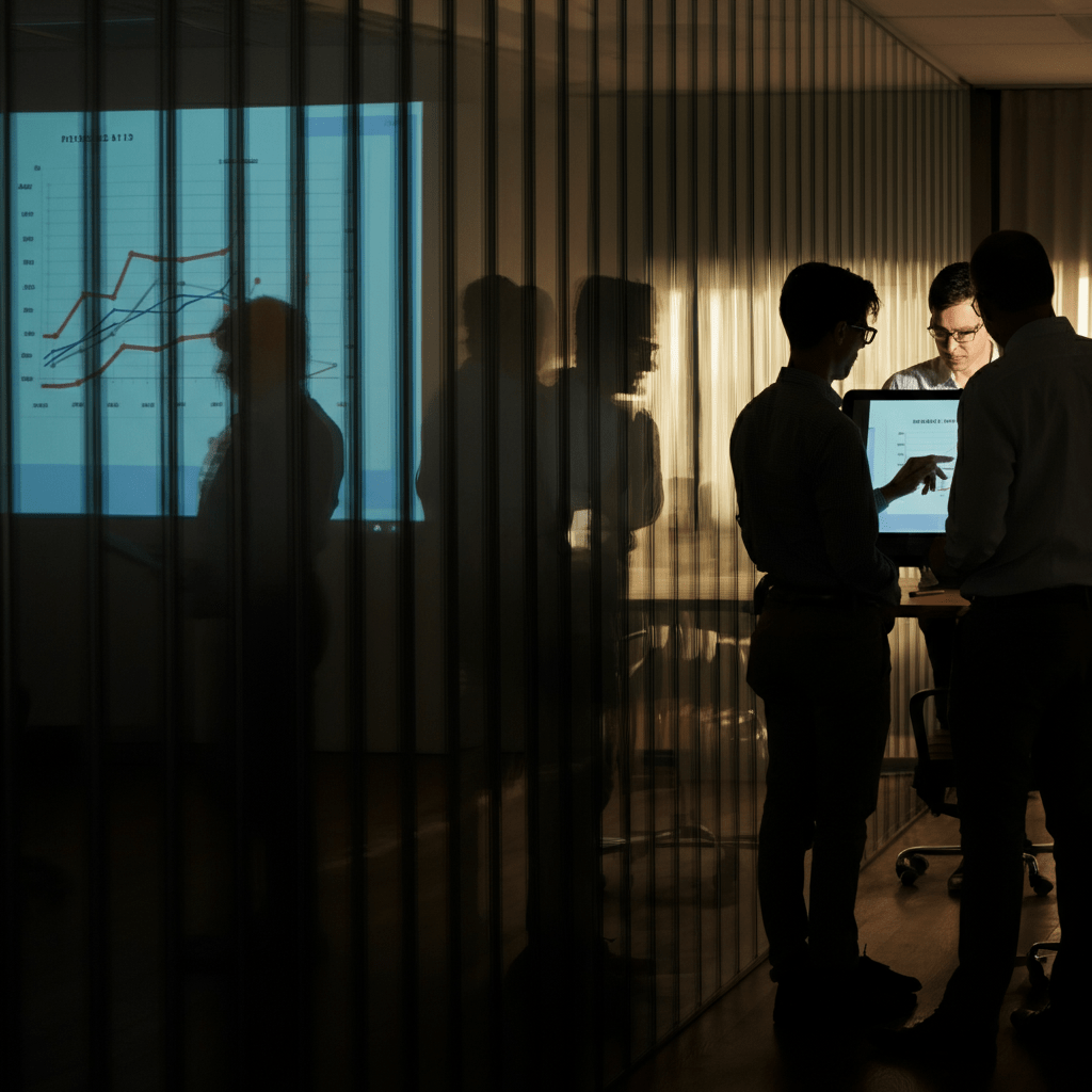 Gestor comercial analisando performance de equipe de vendas — diagnóstico entre problema de competência e problema de vontade