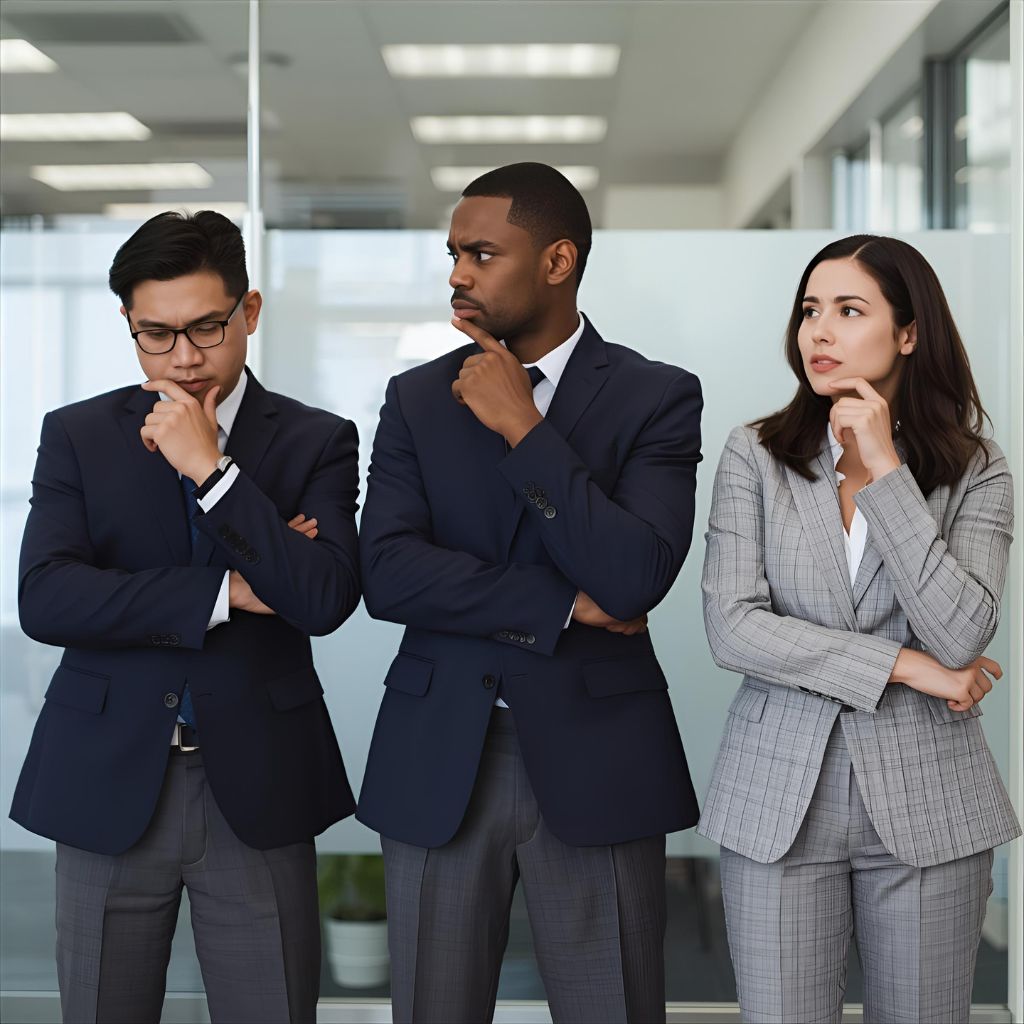 Business leader engaging in a consultative sales conversation based on active listening.